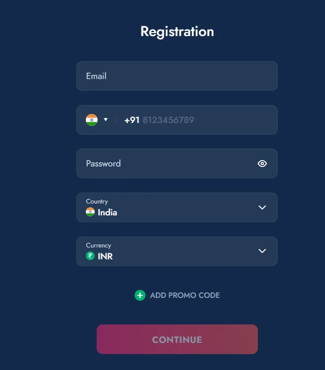 This image would visually depict the steps required to register for an account with Bluechip Casino. It might show a sequence of simplified screens or icons representing each step: clicking the 'Sign Up' button, filling in personal details, setting up a username and password, and finally verifying the account. Each step would be clearly numbered and accompanied by brief, descriptive text.